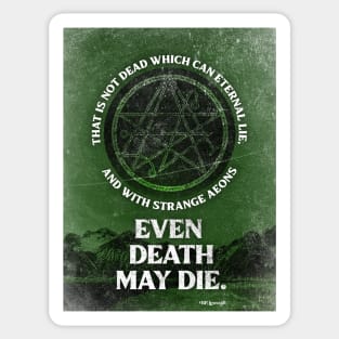 Even Death May Die - poster Sticker